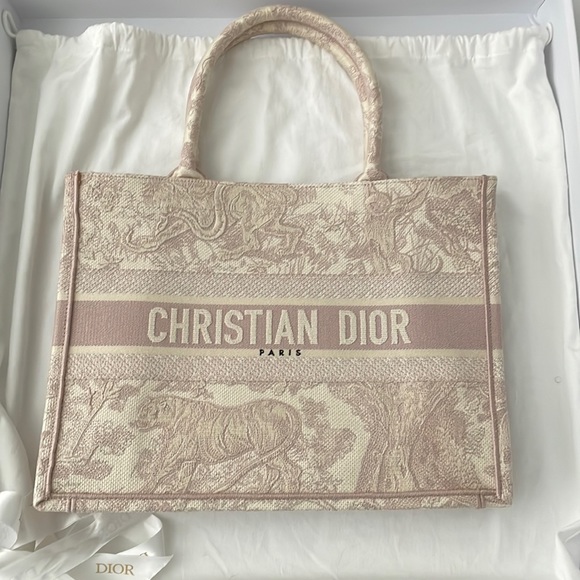 Christian dior médium pink tote … new - Picture 1 of 6